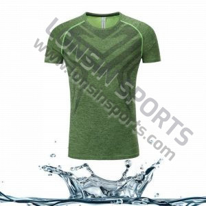 Gym Running Shirt Blank Polyester Men's spandex