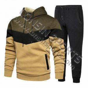 Men Jogger Tracksuit 2 Piece Sport Casual Hoodie Pants